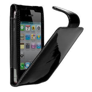 Чехол Cygnett Glam Patent Leather Case Black for iPhone 4 (CY0093CPGLA)